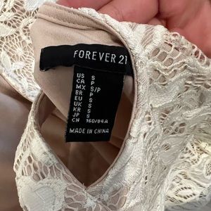 Forever 21 dress, size small, nude/cream